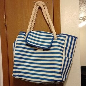 Shylero Nautical Blue and White Tote